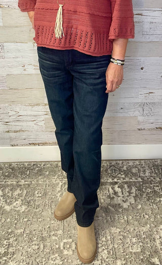 Dina Dark Straight Leg - 31" - Shop Hidden Treasure Boutique