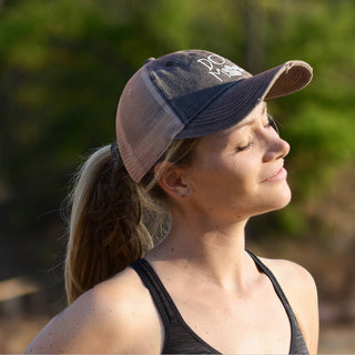 Dog Mom Embroidered Cap: Charcoal - Shop Hidden Treasure Boutique