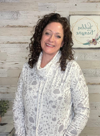 Dreamy Meadows Funnel Neck - Shop Hidden Treasure Boutique