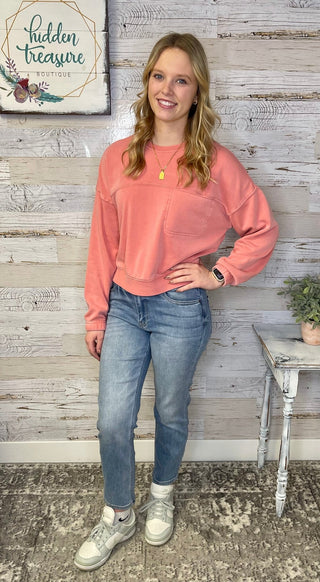 Elizabeth High Rise Crop Straight - Shop Hidden Treasure Boutique