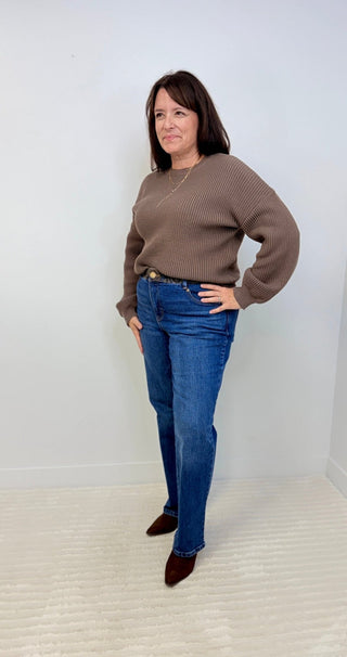 Embroidered Waist Straight Leg - Shop Hidden Treasure Boutique