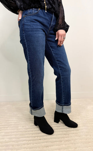 Embroidered Waist Straight Leg - Shop Hidden Treasure Boutique