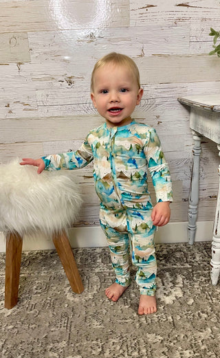 Everest Zip Pajamas - Shop Hidden Treasure Boutique