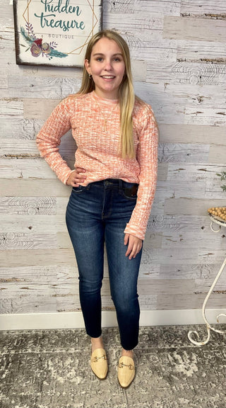 Evie Spaceknit Cuffed Sweater - Shop Hidden Treasure Boutique