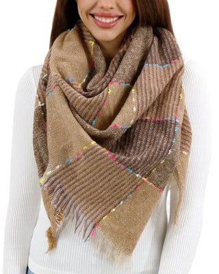 Fall Fun Plaid Triangle Scarf - Shop Hidden Treasure Boutique