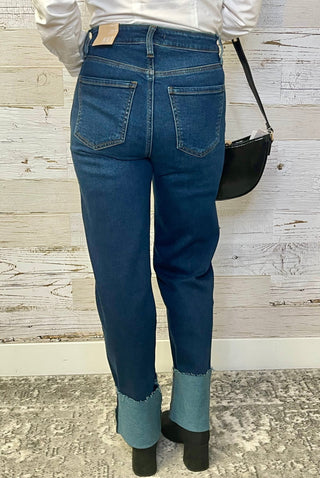 Fay Fab Ab Roll Up Jeans - Shop Hidden Treasure Boutique