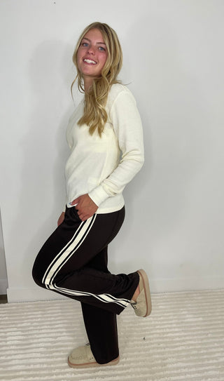 Fayston Washed Waffle Crew Top - Shop Hidden Treasure Boutique