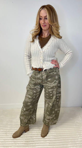 Feathered Fringe Cardigan - Shop Hidden Treasure Boutique