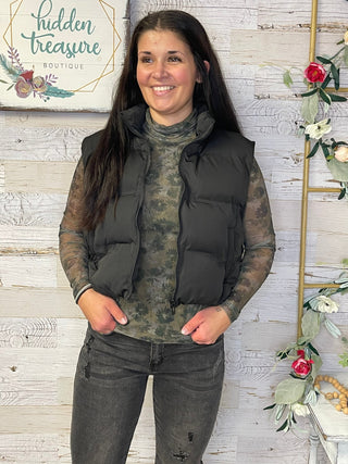 Fiona Top - Dark Green - Shop Hidden Treasure Boutique