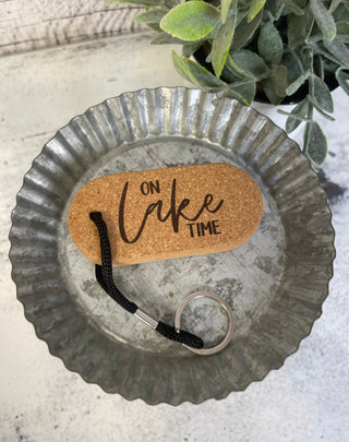 Floating Cork Keychain - Lake Time - Shop Hidden Treasure Boutique