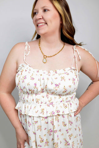Floral Bouquet Midi Dress - Shop Hidden Treasure Boutique