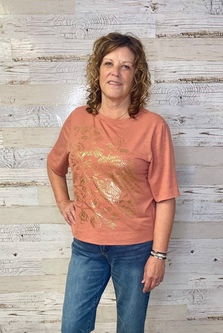 Fog Foil Knit Top - Shop Hidden Treasure Boutique