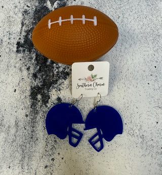 Football Acrylic - Blue - Shop Hidden Treasure Boutique