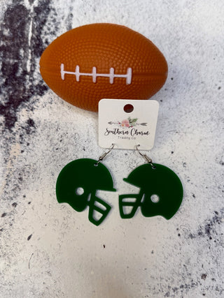 Football Acrylic - Green - Shop Hidden Treasure Boutique