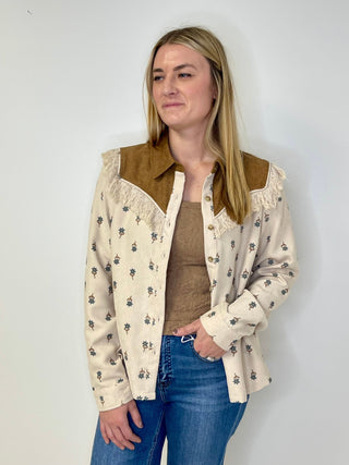 Frannie Button Down - Shop Hidden Treasure Boutique