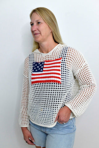 Freedom Flag Pullover - Shop Hidden Treasure Boutique