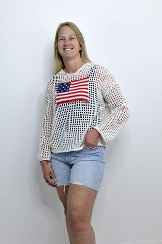 Freedom Flag Pullover - Shop Hidden Treasure Boutique