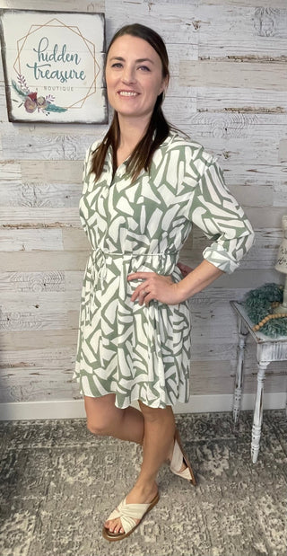 Fresco Shirt Dress - Shop Hidden Treasure Boutique