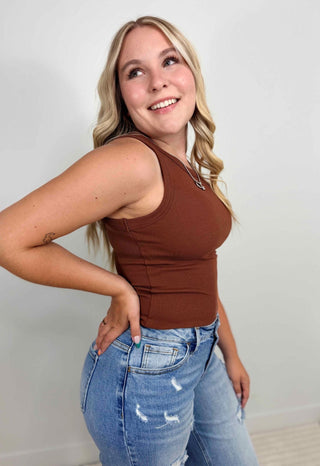 Friar Brown Tank Top - Shop Hidden Treasure Boutique