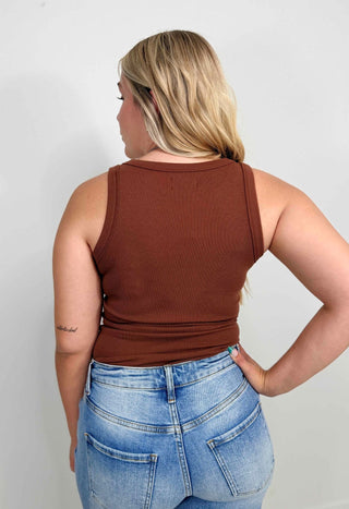 Friar Brown Tank Top - Shop Hidden Treasure Boutique