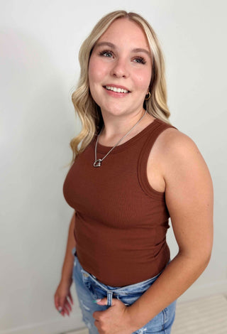 Friar Brown Tank Top - Shop Hidden Treasure Boutique
