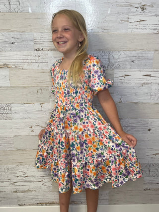 Garden Groove Smocked Dress - Shop Hidden Treasure Boutique