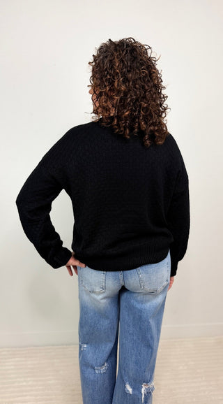 Gianna Sweater - Black - Shop Hidden Treasure Boutique