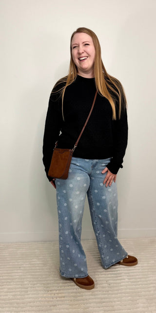 Gianna Sweater - Black - Shop Hidden Treasure Boutique