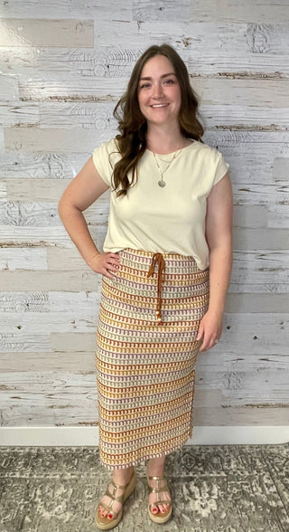 Gilded Sky Midi Skirt - Shop Hidden Treasure Boutique