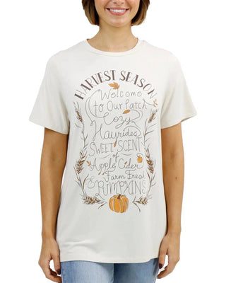 Girlfriend Fit Graphic Tee - Harvest Season - Shop Hidden Treasure Boutique