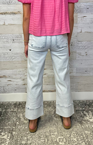 Girls Light Wash Wide Leg - Shop Hidden Treasure Boutique