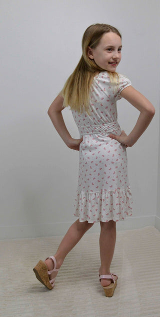 Girls Puff Sleeve Smock Waist Dress - Shop Hidden Treasure Boutique