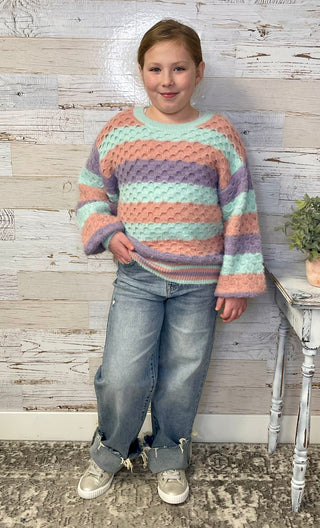 Girls Wide Leg - Light Wash - Shop Hidden Treasure Boutique