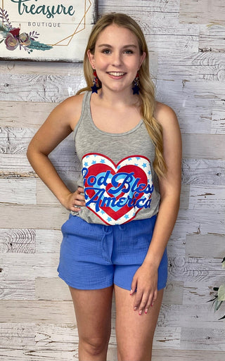 God Bless Tank - Shop Hidden Treasure Boutique