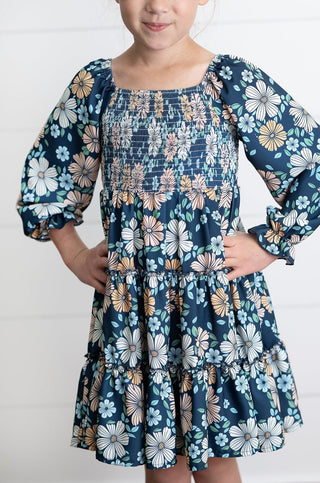 Grace Blue Floral Dress - Shop Hidden Treasure Boutique