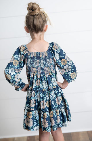 Grace Blue Floral Dress - Shop Hidden Treasure Boutique