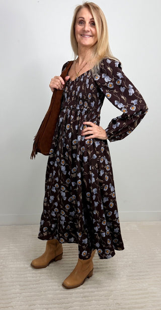 Greer Dress - Blue Loom - Shop Hidden Treasure Boutique