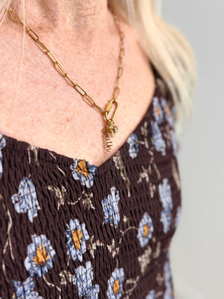 Greer Dress - Blue Loom - Shop Hidden Treasure Boutique