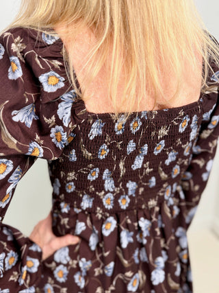 Greer Dress - Blue Loom - Shop Hidden Treasure Boutique