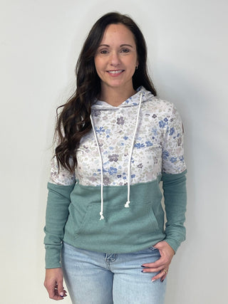 Hailey Spring Meadows Hoodie - Shop Hidden Treasure Boutique
