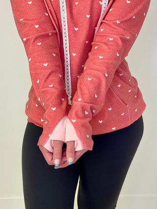 Hailey Sweetheart Red Hoodie - Shop Hidden Treasure Boutique