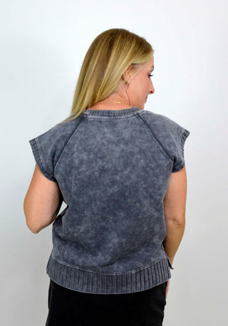 Hana Dolman Washed Tee - Shop Hidden Treasure Boutique