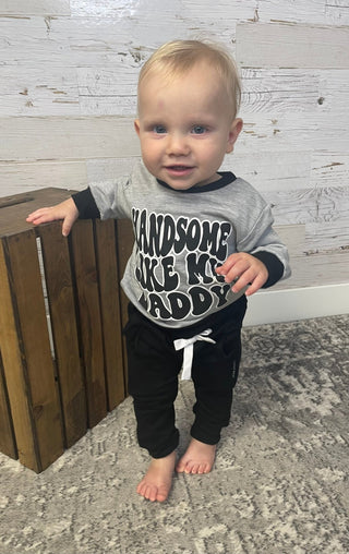 Handsome Like Daddy Pullover - Shop Hidden Treasure Boutique