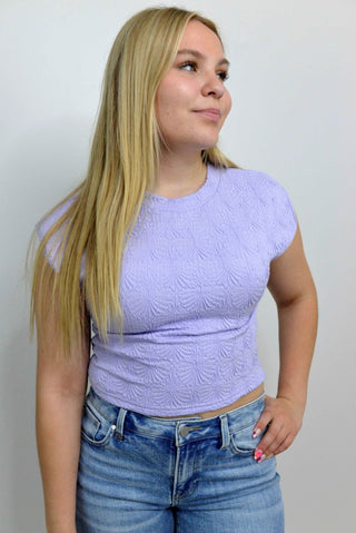 Harley Cap Sleeve Top - Purple - Shop Hidden Treasure Boutique