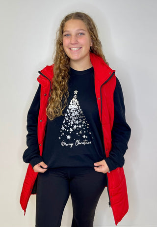 Harlow Long Vest - Red - Shop Hidden Treasure Boutique