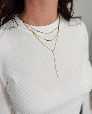 Harper 3 Strand CZ Necklace - Shop Hidden Treasure Boutique