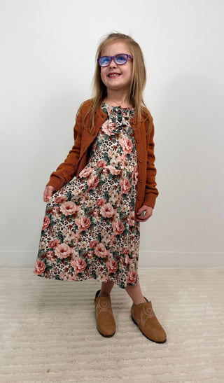 Hazelnut Girls Cardigan - Shop Hidden Treasure Boutique