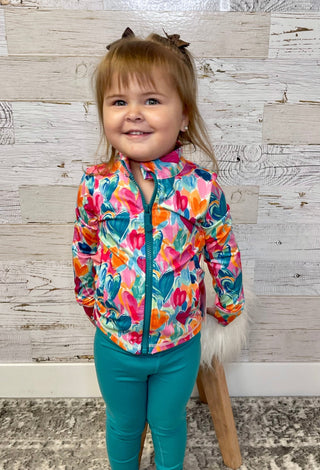 Heart Hustle Full - Zip Active Jacket - Shop Hidden Treasure Boutique