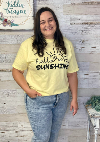 Hello Sunshine Tee - Shop Hidden Treasure Boutique