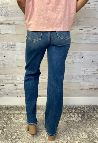 High Rise 90's Straight Leg - Shop Hidden Treasure Boutique